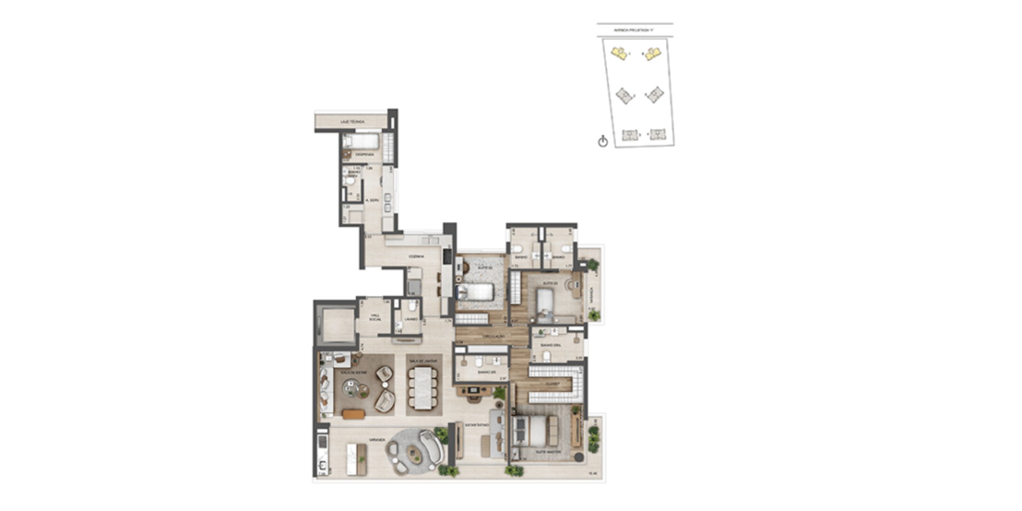 Apartamento, 4 quartos, 231 m² - Foto 58