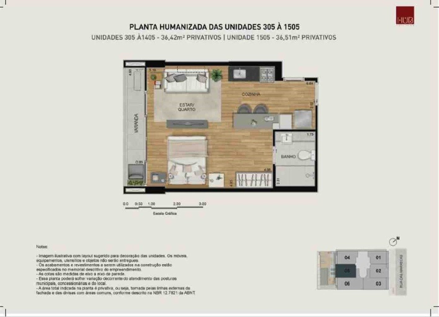 Apartamento, 1 quarto, 36 m² - Foto 16