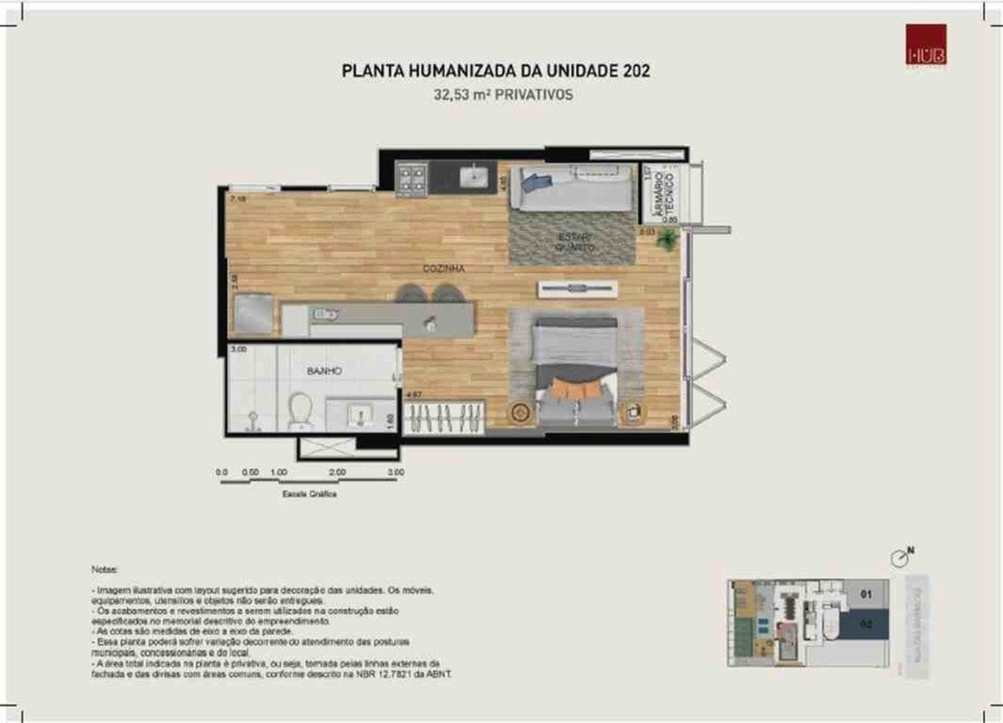 Apartamento, 1 quarto, 36 m² - Foto 12