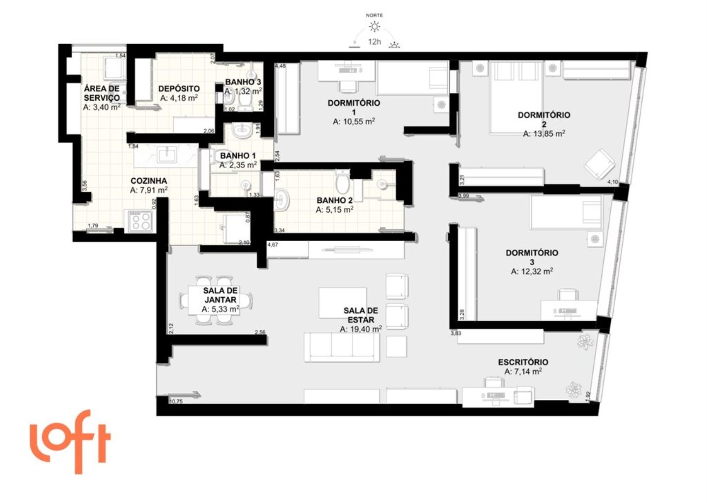 Apartamento, 3 quartos, 110 m² - Foto 41