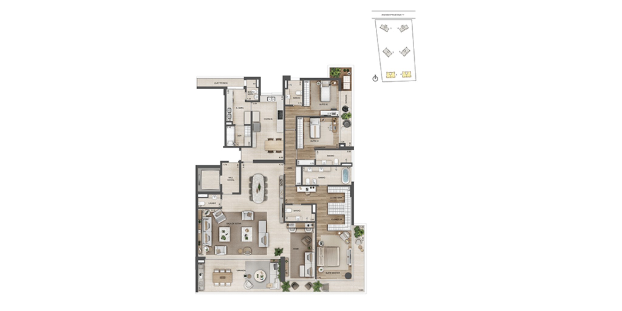 Apartamento, 4 quartos, 231 m² - Foto 62