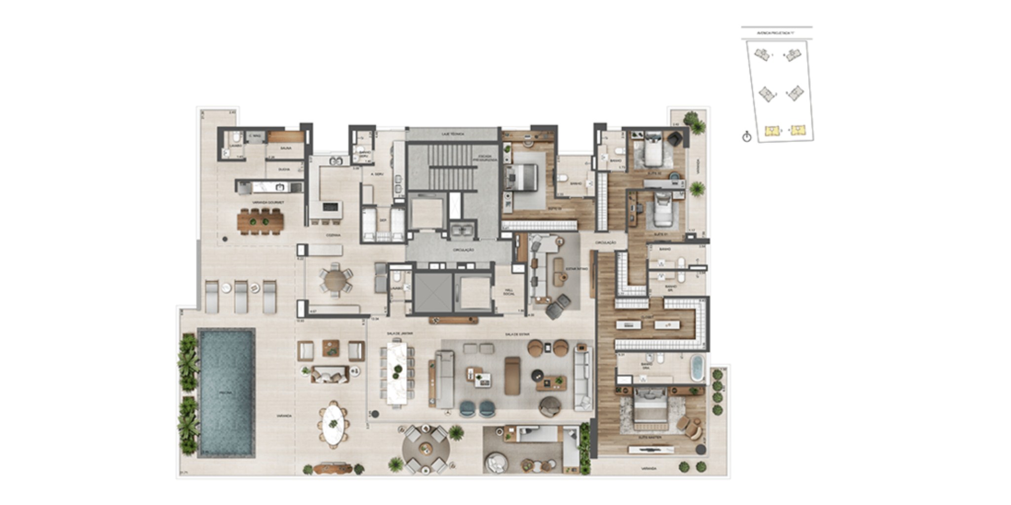 Apartamento, 4 quartos, 231 m² - Foto 65