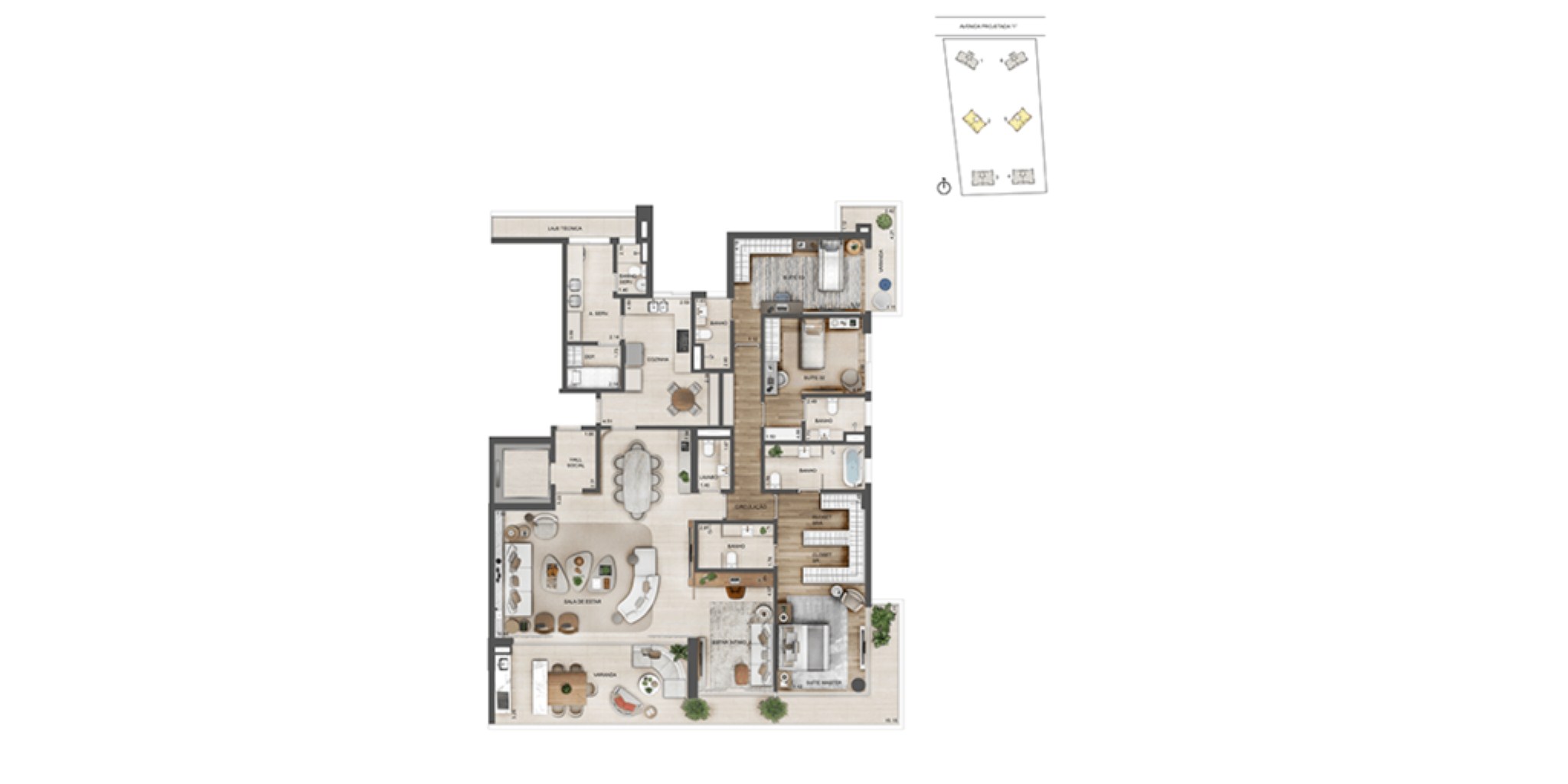 Apartamento, 4 quartos, 231 m² - Foto 60