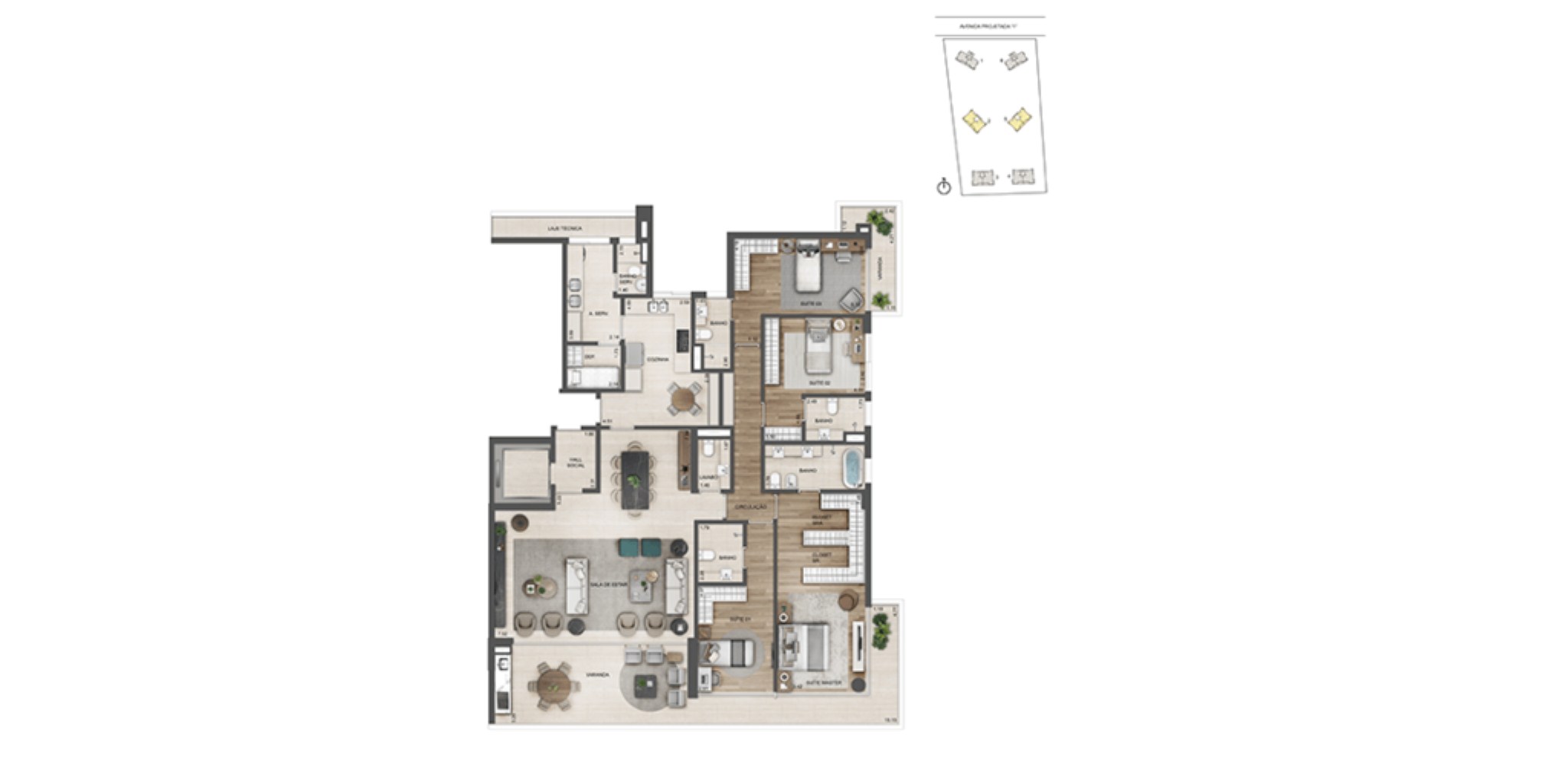 Apartamento, 4 quartos, 231 m² - Foto 59