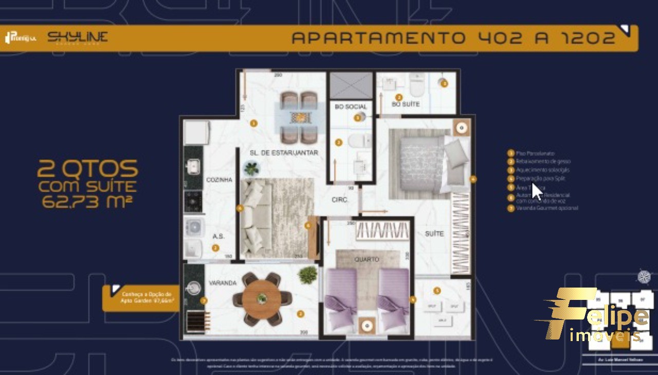 Apartamento para Comprar em PRAIA DE ITAPARICA - VILA VELHA - ES