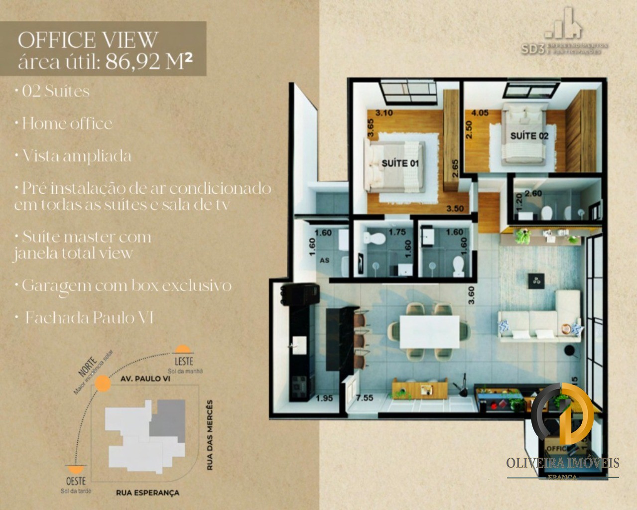 Apartamento diferenciado em uma localização Privilegiada!