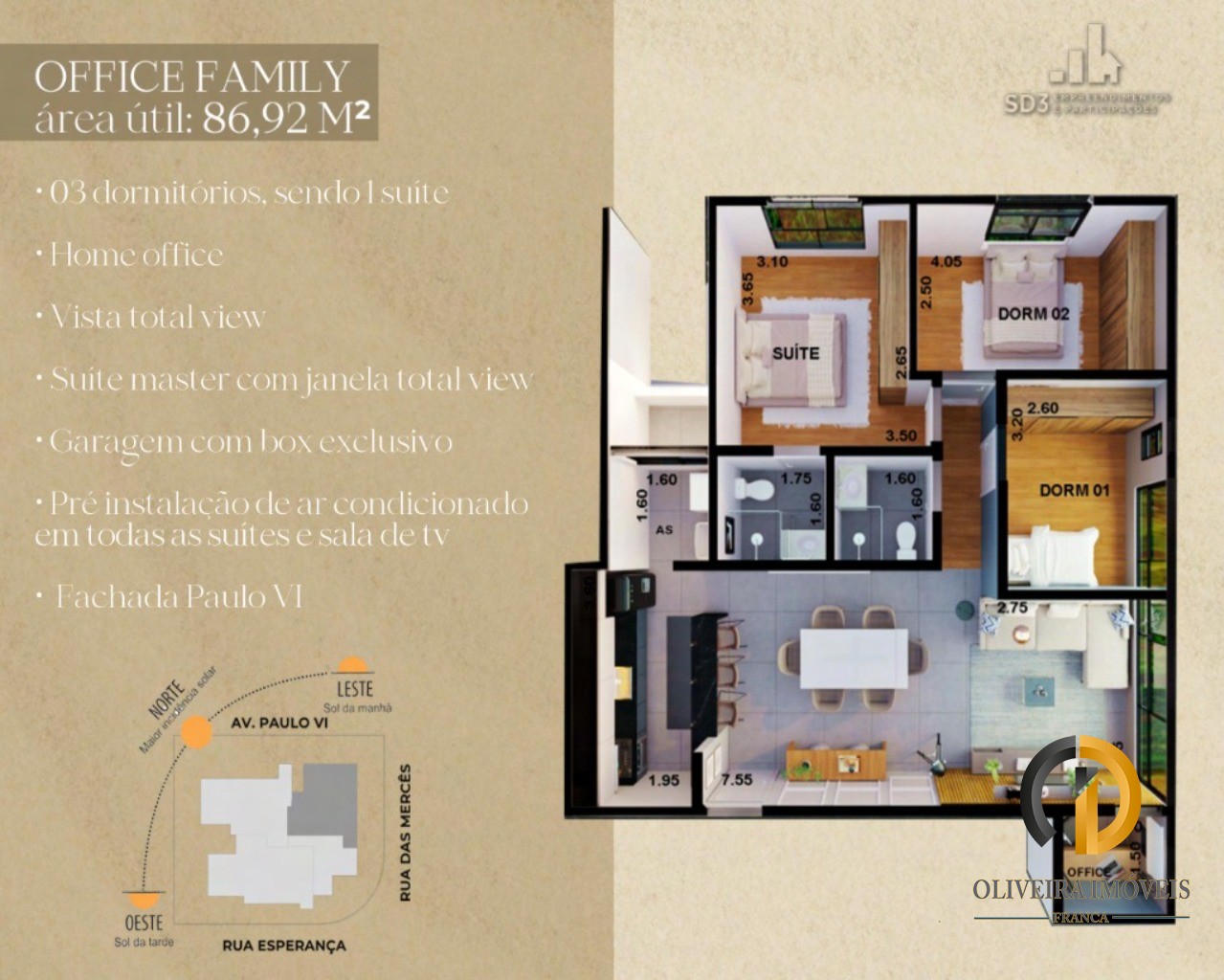 Apartamento diferenciado em uma localização Privilegiada!