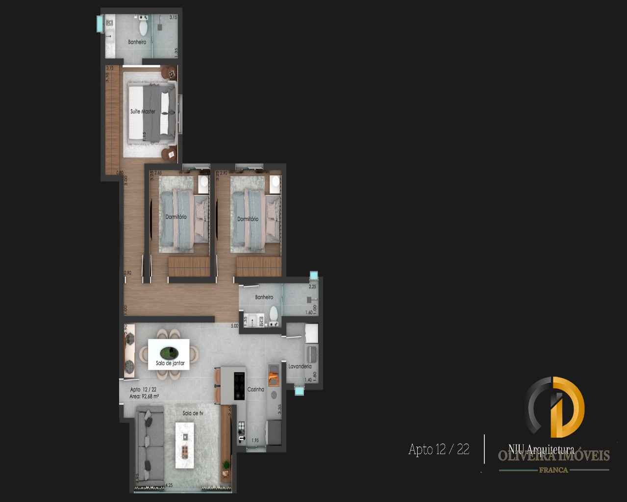 Apartamento para venda jardim piratininga- franca sp