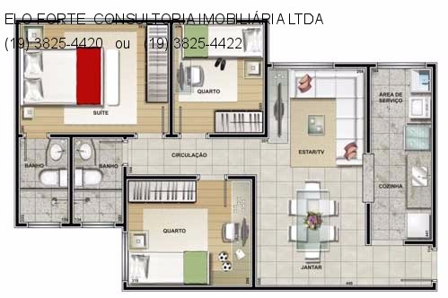 APARTAMENTO em PARQUE SÃO LOURENÇO, INDAIATUBA - Vende apto - Foto 11