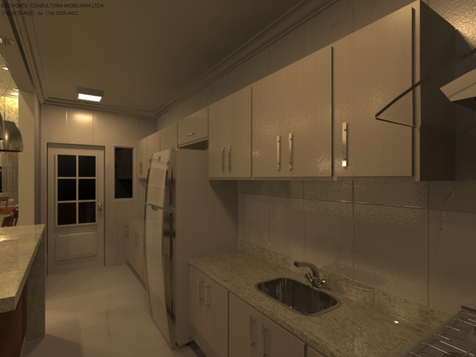 CASA em CENTRO, INDAIATUBA - CASA 1:  VALOR 380 MIL  A PROJEÇÃO EM 3D.  A CASA terá uma grande sala de Estar/Jantar, cozinha, lavanderia, banheiro social,  dois quartos (sem suíte - Foto 5