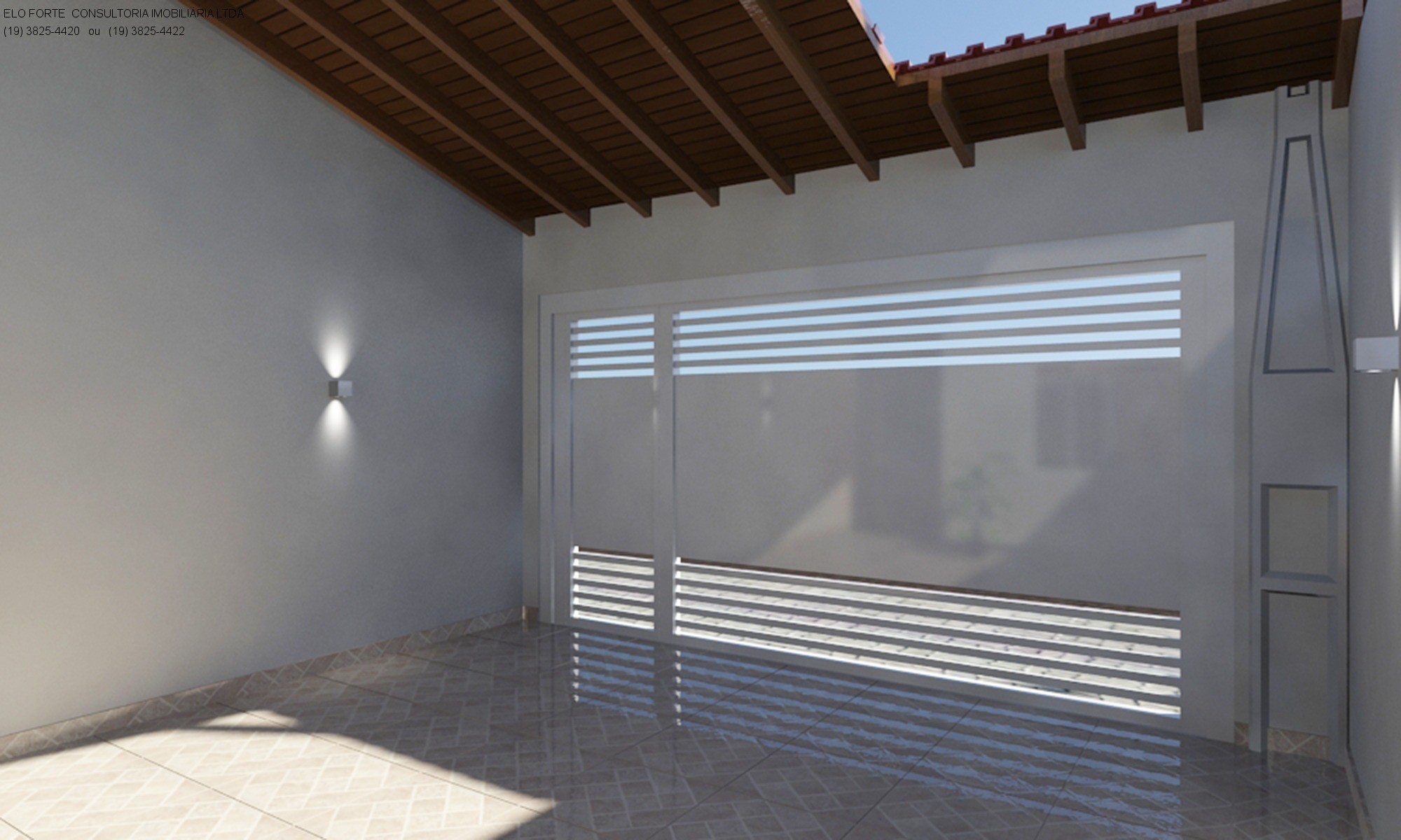 CASA em CENTRO, INDAIATUBA - CASA 2:  VALOR 390 MIL A PROJEÇÃO EM 3D.  A CASA terá uma grande sala de Estar/Jantar, cozinha, lavanderia, banheiro social,  dois quartos (sendo 1 su - Foto 7