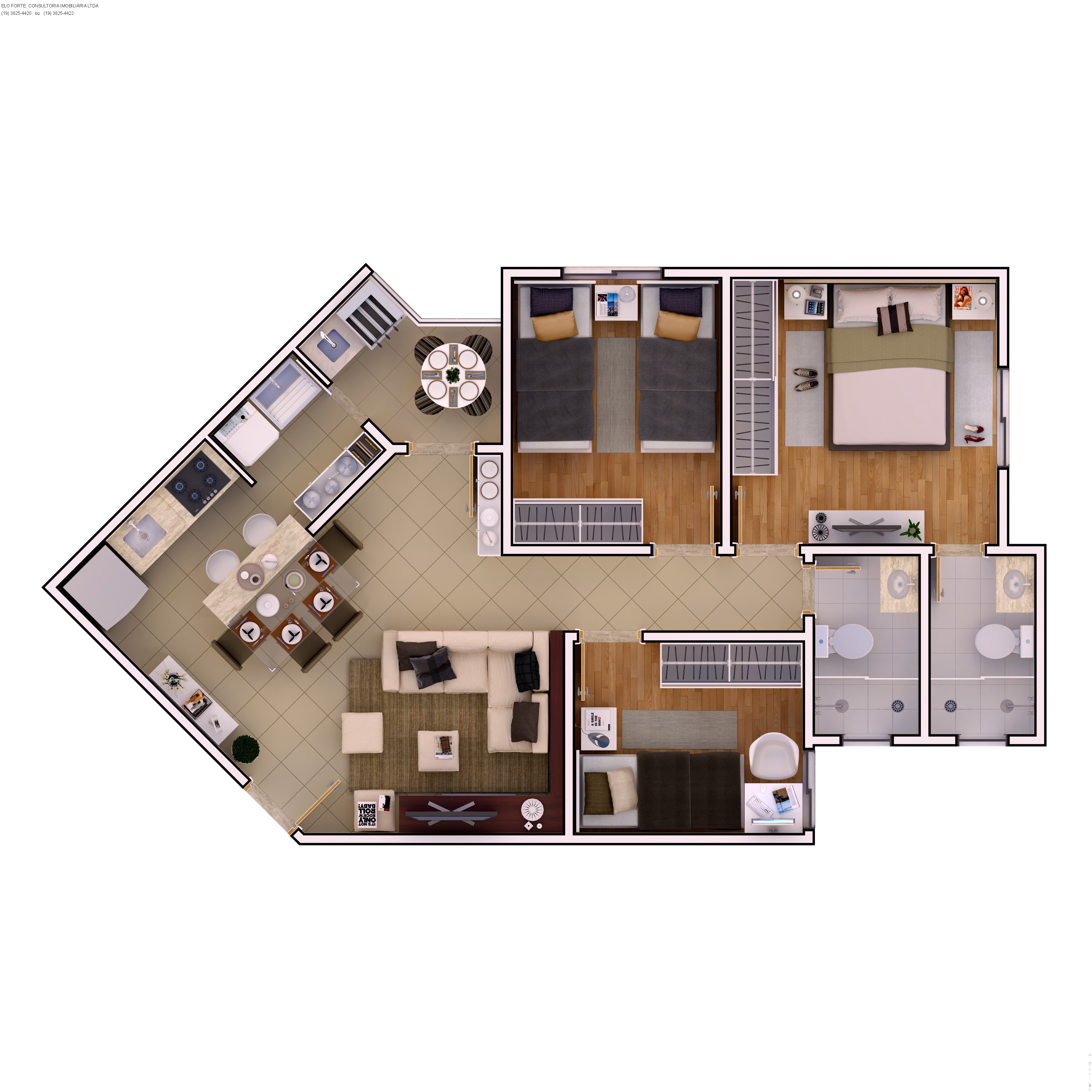 APARTAMENTO em JARDIM BELA VISTA, INDAIATUBA - apartamento a venda, plaza bella vista, indaiatuba - Foto 5