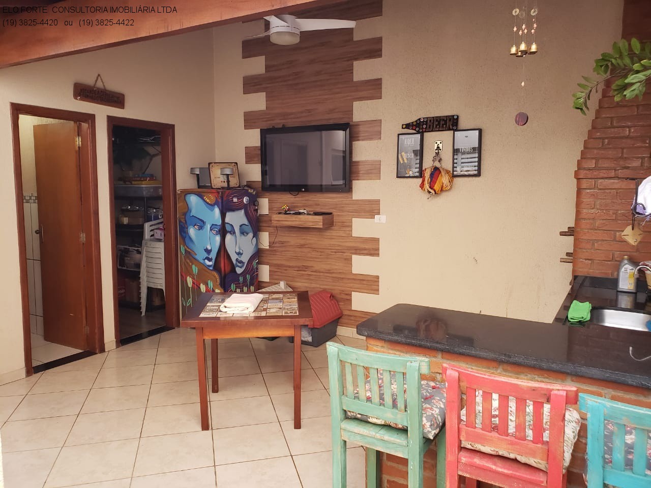 CASA em JARDIM PORTAL DO SOL, INDAIATUBA - Linda casa, com fácil acesso ao Parque ecológico e do centro comercial da cidade. O Imóvel: AT: 150 M²  -  AC: 130 M² ;  Cozinha c/armários; Sala esta - Foto 9