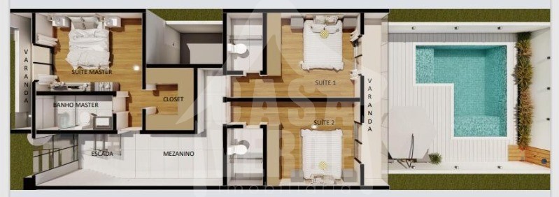 CASA em JARDIM TOSCANA, INDAIATUBA - Sobrado à venda no Condomínio Residencial Jardim Toscana - Indaiatuba / SP , Sobrado com piscina à venda em Condomínio Fechado em Indaiatuba/SP - Foto 4