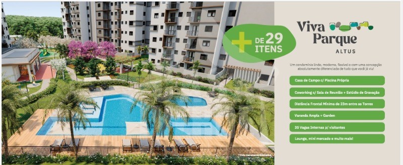 APARTAMENTO em PARQUE RESIDENCIAL VIVA PARQUE ALTUS, INDAIATUBA - LANÇAMENTO VIVA PARQUE ALTUS  EM INDAIATUBA/SP, Lançamento de apartamento em Indaiatuba/SP - Foto 4