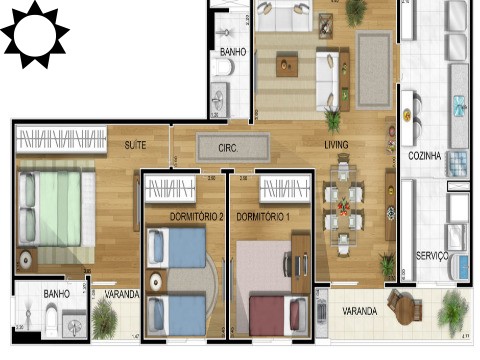 Apartamento, 3 quartos, 90 m² - Foto 9
