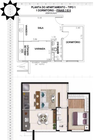 Apartamento, 1 quarto, 37 m² - Foto 3