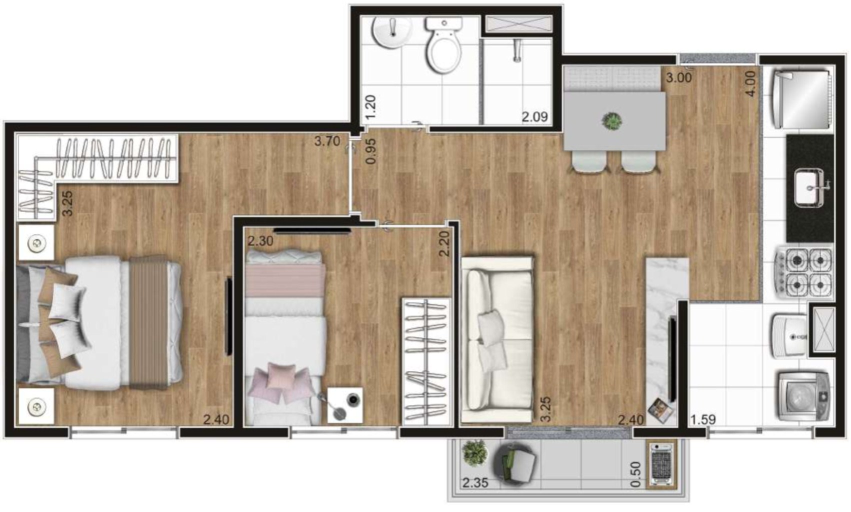 Apartamento, 2 quartos, 41 m² - Foto 23