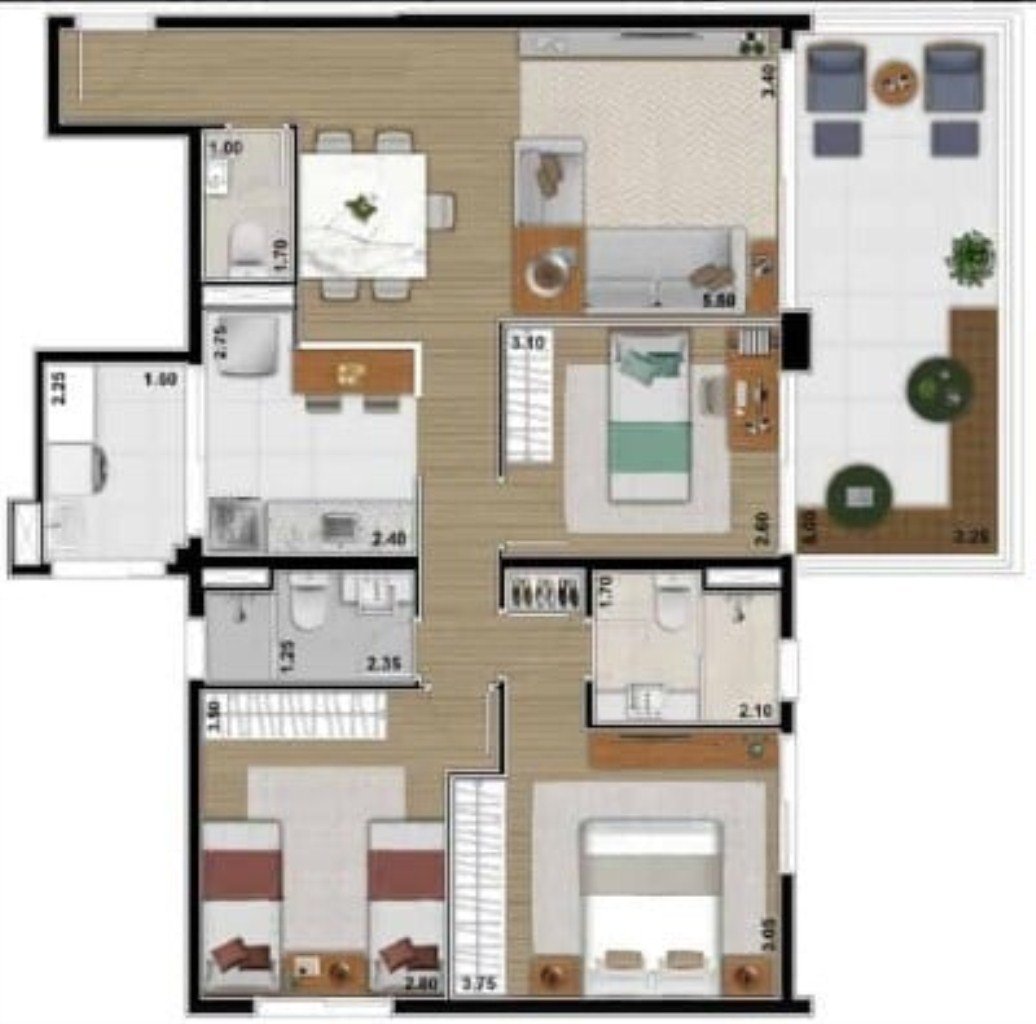 Apartamento, 3 quartos, 132 m² - Foto 25