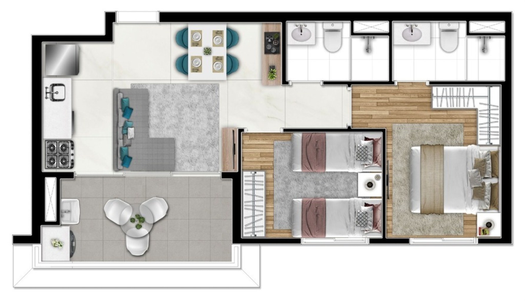 Apartamento, 2 quartos, 41 m² - Foto 21