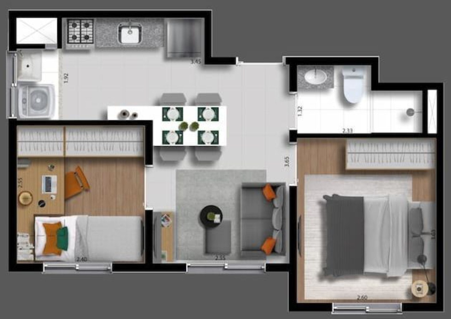 Apartamento, 2 quartos, 32 m² - Foto 14