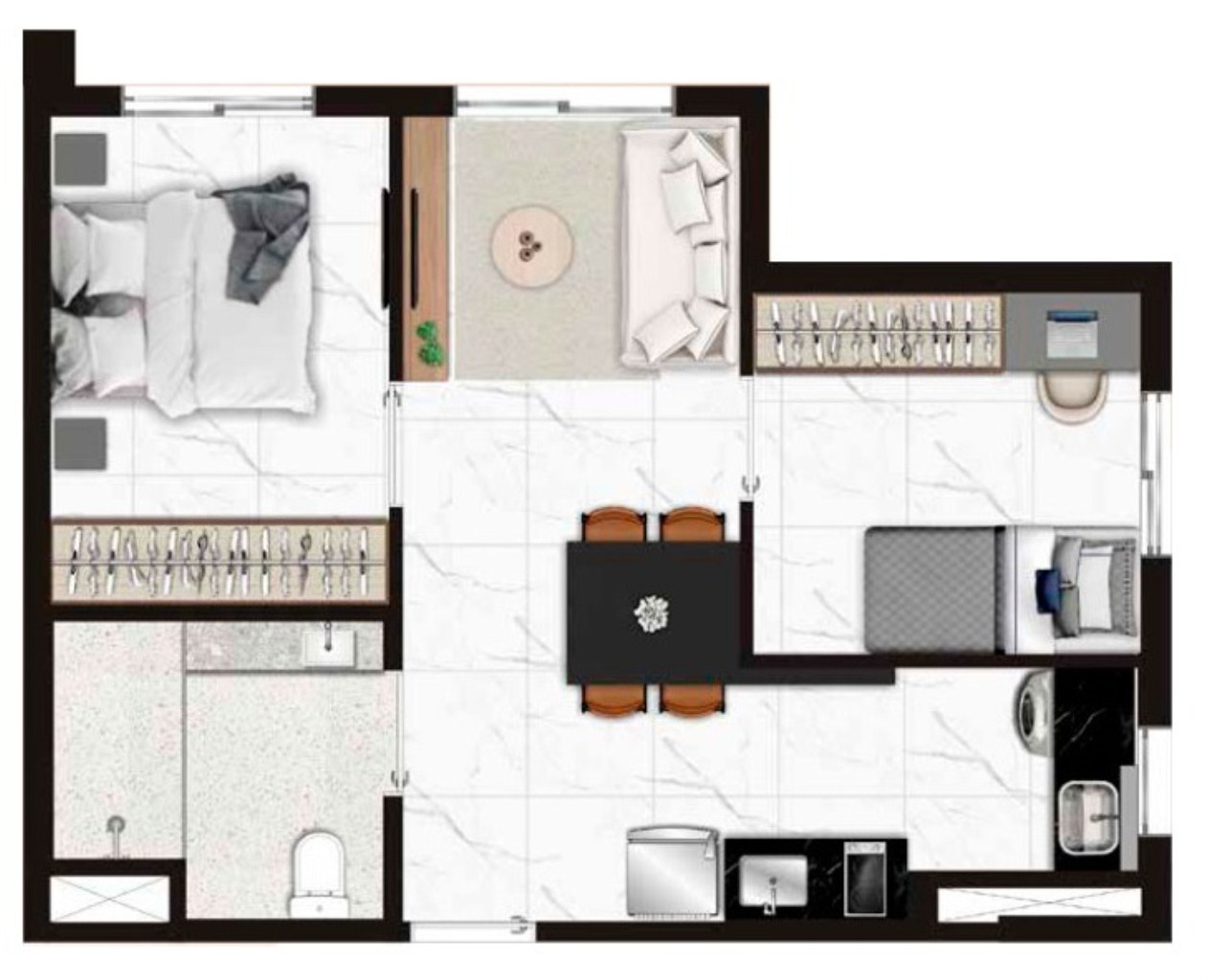Apartamento, 2 quartos, 45 m² - Foto 10