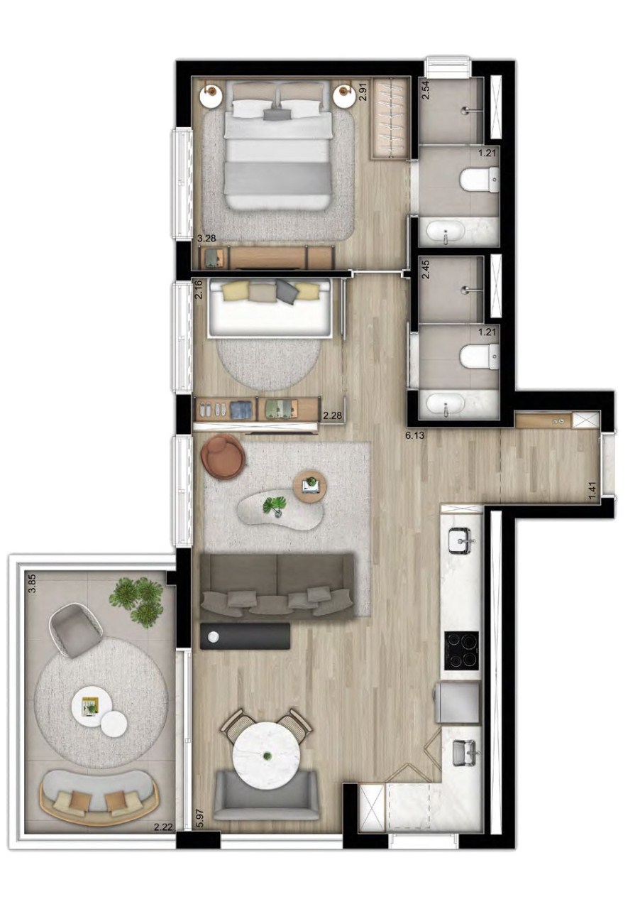 Apartamento, 2 quartos, 71 m² - Foto 15