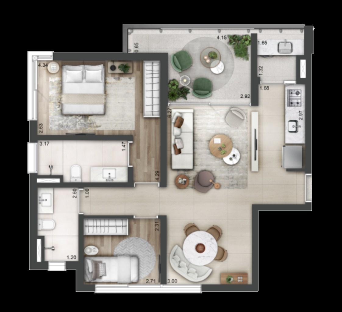 Cobertura, 3 quartos, 222 m² - Foto 17
