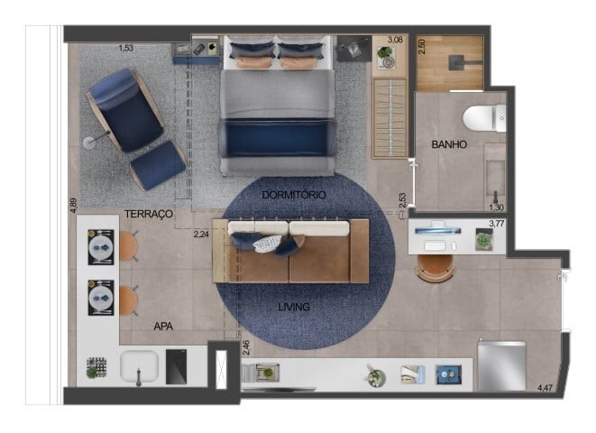 Apartamento, 1 quarto, 24 m² - Foto 21