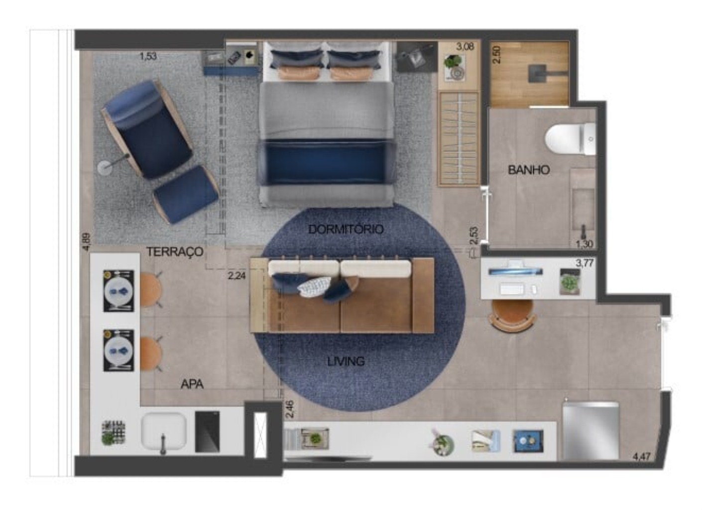 Apartamento, 1 quarto, 33 m² - Foto 21