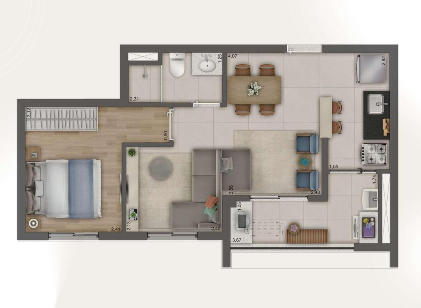 Apartamento, 2 quartos, 42 m² - Foto 23