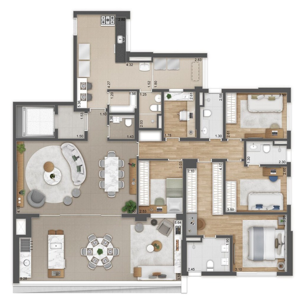 Apartamento, 4 quartos, 165 m² - Foto 26