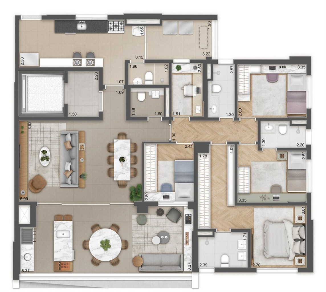 Apartamento, 4 quartos, 165 m² - Foto 24