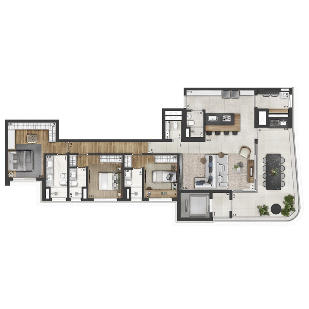 Apartamento, 4 quartos, 239 m² - Foto 63