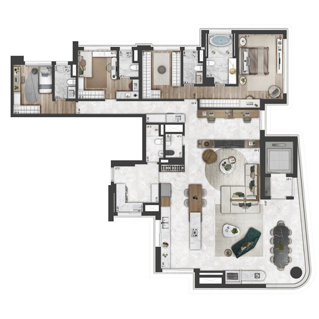 Apartamento, 4 quartos, 239 m² - Foto 68
