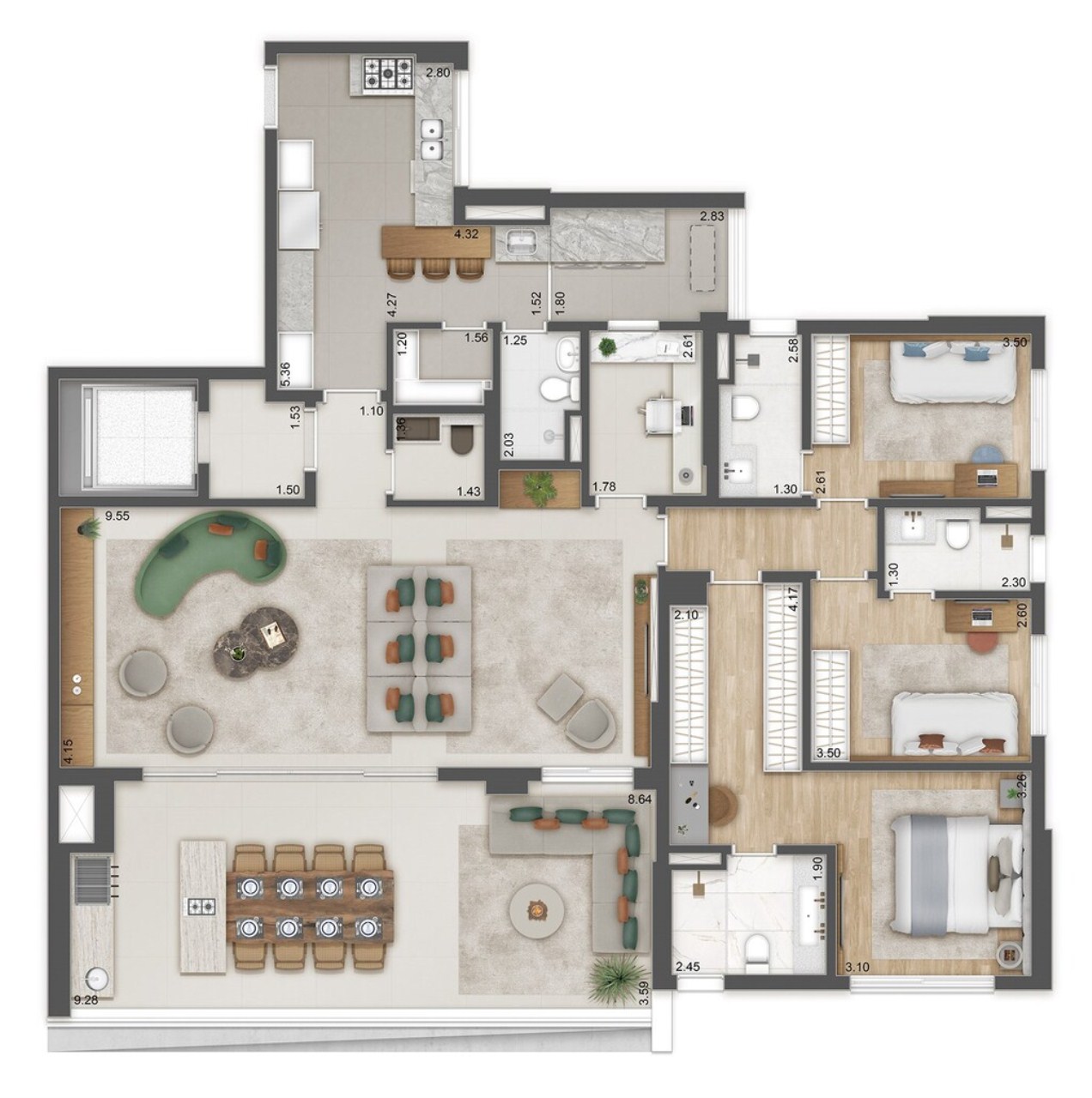 Apartamento, 4 quartos, 165 m² - Foto 27