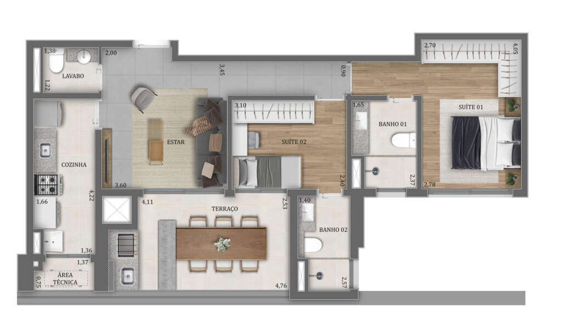 Apartamento, 2 quartos, 79 m² - Foto 24
