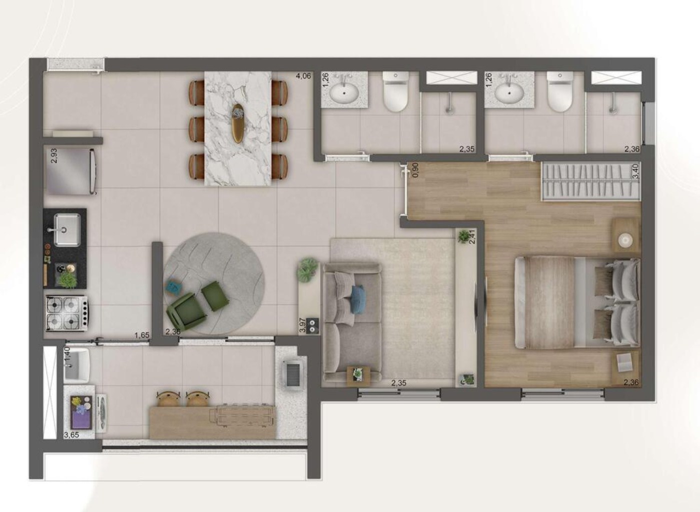 Apartamento, 2 quartos, 42 m² - Foto 25