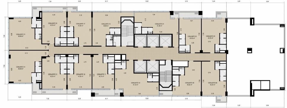 Sala-Conjunto, 42 m² - Foto 19