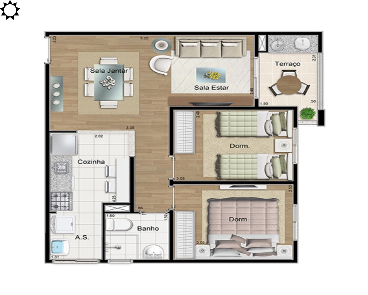 Apartamento, 2 quartos, 52 m² - Foto 17