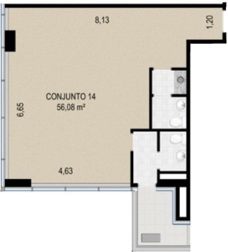 Sala-Conjunto, 42 m² - Foto 22