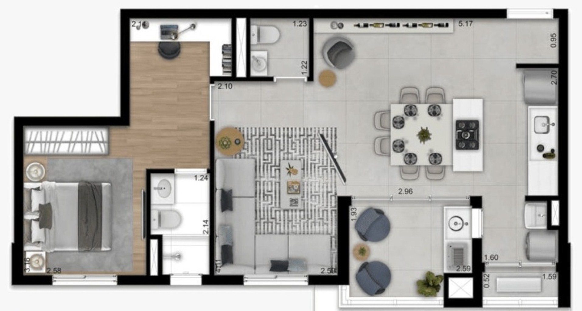Apartamento, 3 quartos, 91 m² - Foto 42