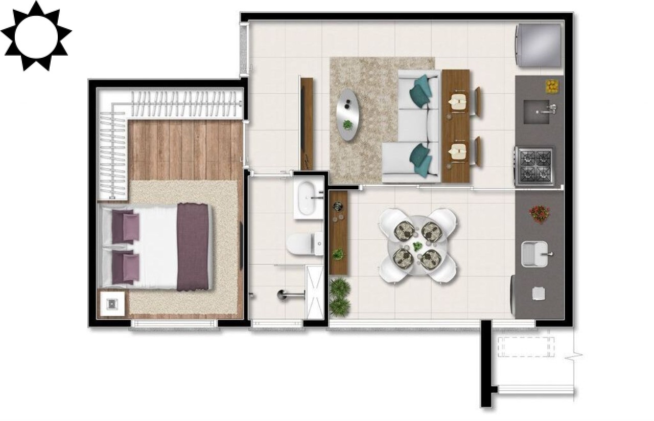 Apartamento, 1 quarto, 37 m² - Foto 26