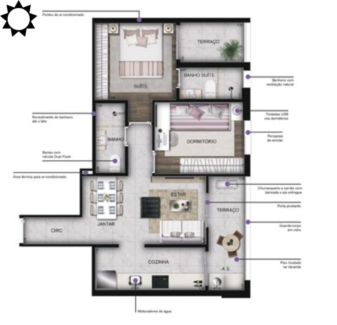 Apartamento, 2 quartos, 54 m² - Foto 15