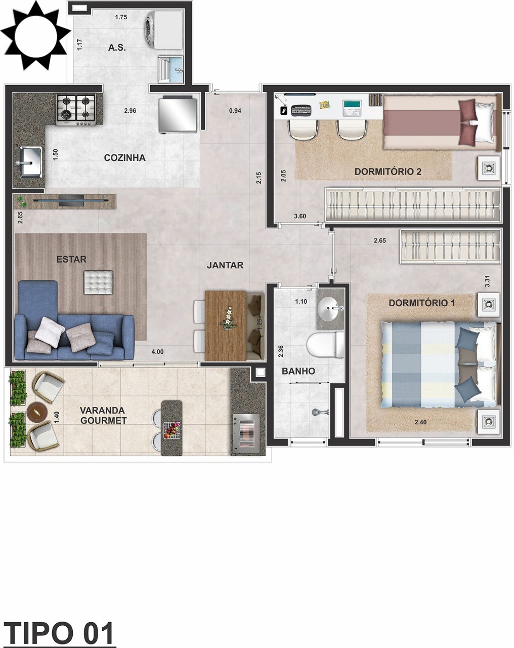 Apartamento, 2 quartos, 41 m² - Foto 9