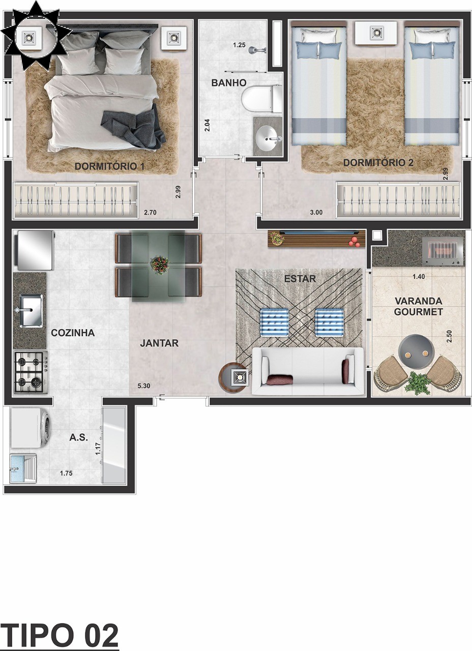 Apartamento, 2 quartos, 41 m² - Foto 8