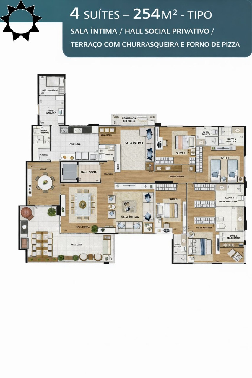 Apartamento, 4 quartos, 254 m² - Foto 58