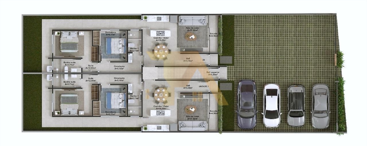 Apartamento com 2 Dormitórios à venda, 77 m² por R$ 439.000,00 Apartamento com 2 Dormitórios à venda, 77 m² por R$ 439.000,00