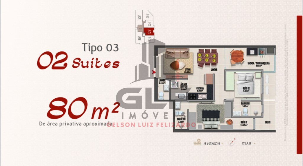 Apartamento Lançamento na cidade de Itapema/SC no bairro Andorinha, com 2 Suítes e 80m², com Lazer Completo. Bem localizado. Investimento