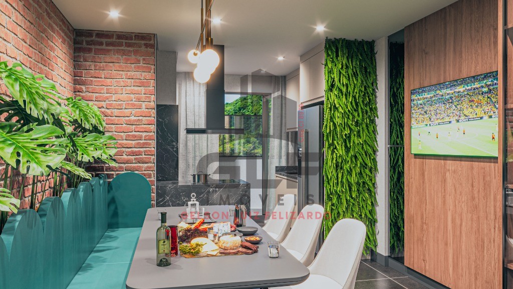 Apartamento à venda em Itapema-SC, com 2 quartos, 1 suíte, 2 banheiros, 1 vaga de garagem e 64,92m² de área.